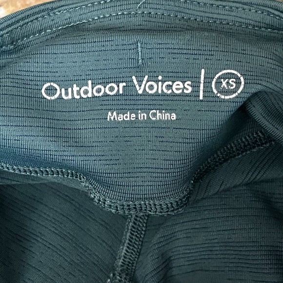 Outdoor Voices TechSweat Evergreen Heathered Leggings Size XS 7/8 Athleisure - Picture 6 of 10
